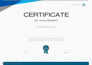 Copy of Copy of Blue Certificate Template - Made with PosterMyWall